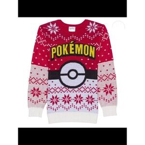 Boys XL Kohl's Red White Pokémon Holiday Sweater